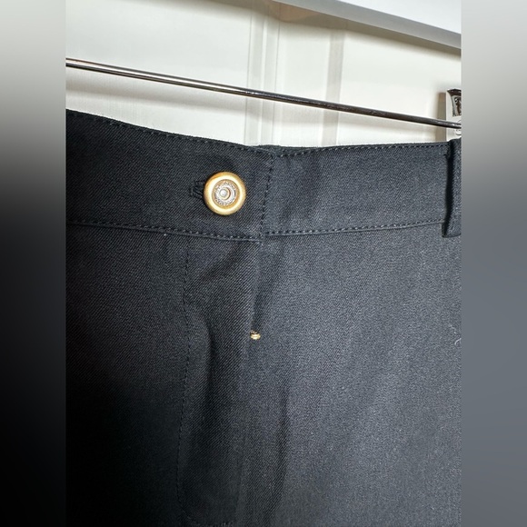 St. John Black Pants with Gold Accent - Picture 2 of 8